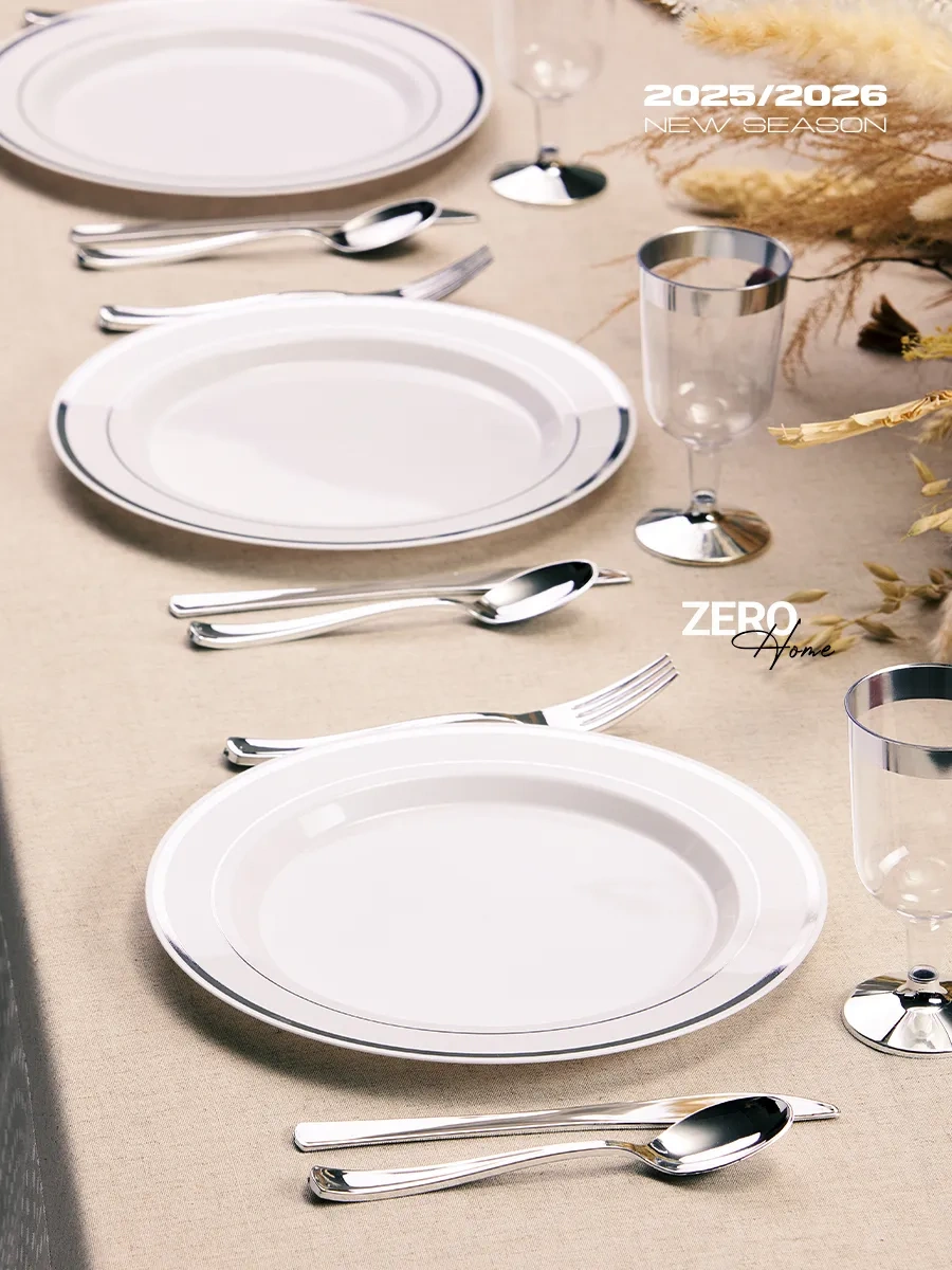 Zero Home Tek Kullanımlık Plastik Parti Tabağı Seti 252602931 Diğer
