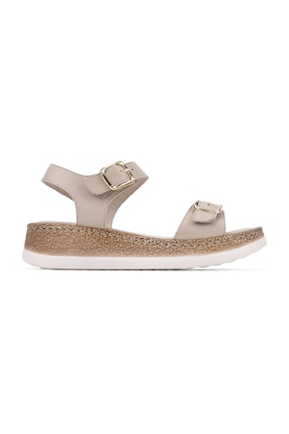 Tamer Tanca Kadın Bej Comfort Sandalet 1107 215 Bn Sndlt Y25 Bej