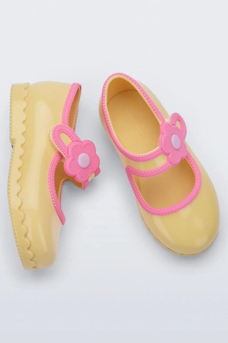 Melissa Mini Kız Bebek Hip Ballerina Renkli Sarı Şık Ayakkabı-14713