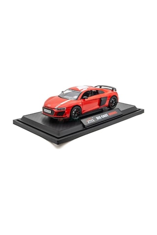 Mınıauto Audi R8 Kırmızı 1:24 Metal Çek Bırak Kapıları Açılan Sesli Işıklı Araba Kırmızı
