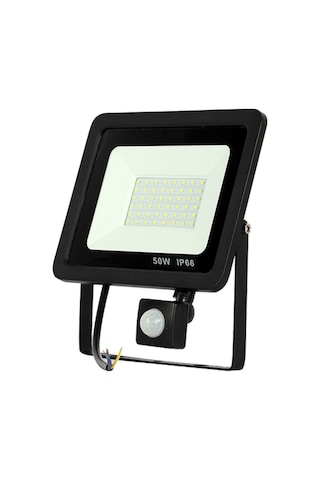 YCL 50 W Sensörlü DOB Led Projektör- Beyaz 6500K- IP65-AL-S-2050B