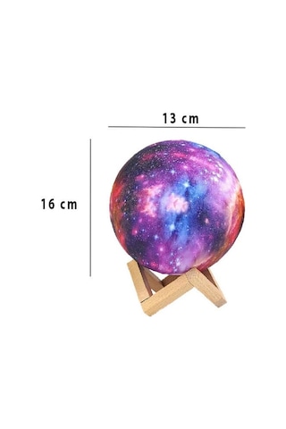 Dekoratif Yerküre Renkli 15 Cm Pilli -