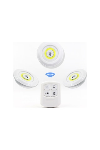 Reedark Uzaktan Kumandalı Cob Sensörlü Evcil Hayvan Yatağı Işığı - 3'lü Set, 30 Dakika Otomatik Kapanma