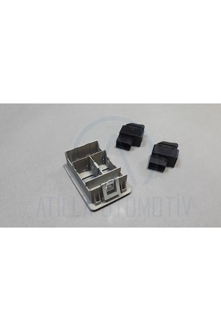 Vw Polo 6n2 1999-2002 Cam Düğme + Çerçeve Ön Sol Takım Gri