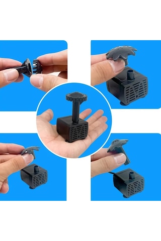 Xuweiwei 1.5w Toprak Fişli Güneş Su Pompası 1 Set Güneş Enerjili Su Pompası Kiti Mini Havuz Bahçe Çeşmesi