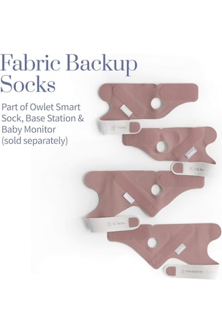 Owlet Aksesuarlı Kumaş Çorap - Dream Sock Bebek Telsizi İçin - Gül Kurusu