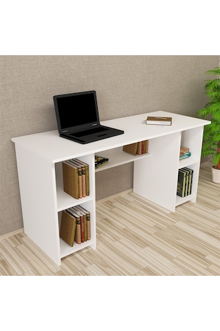 Kalenderdekor1 Kalender Dekor Avel-Twins 145 Cm Çalışma Masası Avt01 Beyaz