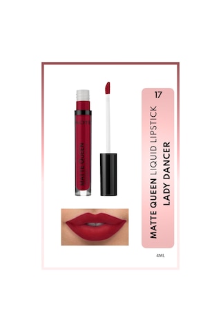 Note Cosmetique Matte Queen Lipstick Kalıcı Mat Likit Ruj - 17 Lady Dancer - Kırmızı