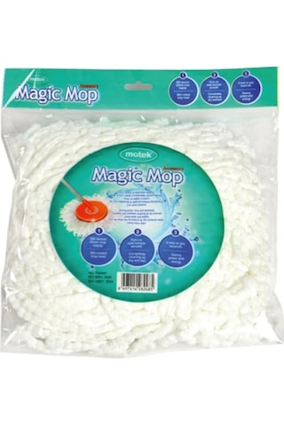 Motek Magic Mop Yedek Beyaz 3 Adet Motek Magic Mop Yedek Beyaz 3 Adet