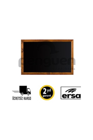 Penguen Ahşap Çerçeve Kara Tahta 30X45 (Tebeşir Tahtası)