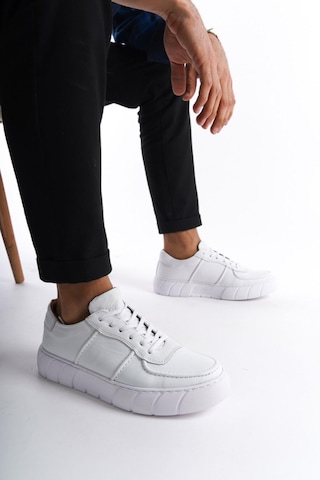 Mubiano Hakiki Deri Erkek Spor Ayakkabı & Sneaker Beyaz -mbkry650-b Beyaz