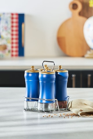 Karaca  Blue Berry 5 Parça Cam Baharat Takımı