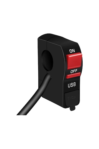 Motosiklet Telefon Usb Şarj Ve Far Anahtarı (464360678)
