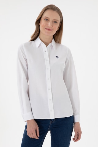 U.s. Polo Assn. Kadın Beyaz Gömlek Basic 50307726-vr013 Beyaz