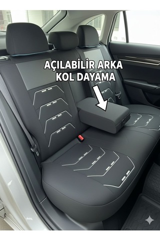 Oto Koltuk Kılıf Bej Siyah