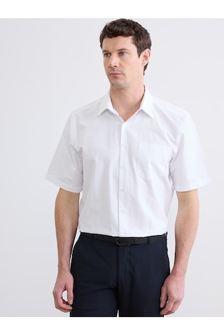 Lcw Busıness Beyaz Regular Fit Erkek Basic Gömlek