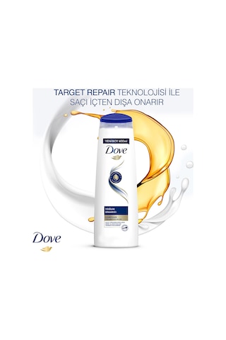 Dove Yoğun Onarıcı Saç Bakım Şampuanı 3 x 400 ML