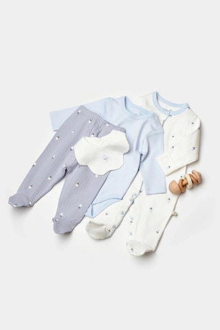 Biorganic Love Floral Organik 4 Parça Tüllü Set Çok Renkli