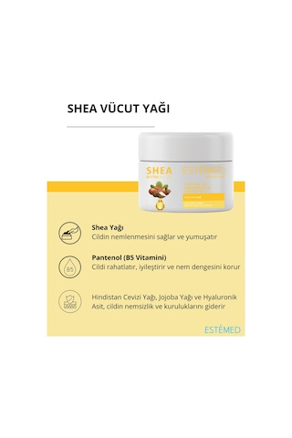 Estemed Shea Vücut Yağı & Shea Body Butter 250ml