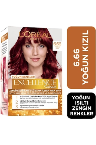 Loreal Excellence Intense Saç Boyası 6.66 Yoğun Kızıl (531753881)