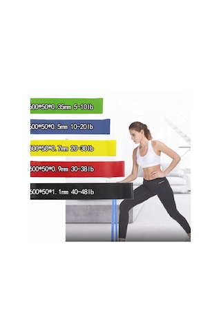 Pilates Direnç Lastiği Aerobik Yoga Gym Egzersiz Bandı Spor Seti