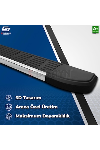 S-dizayn Volvo Xc90 Makyajlı Benzinli S-line Krom Yan Basamak 203 Cm 2024 Üzeri A+ Kalite