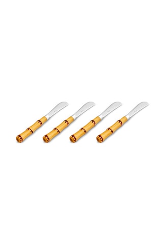 Emsan Bamboo 4'lü Tereyağ Bıçağı Kahverengi