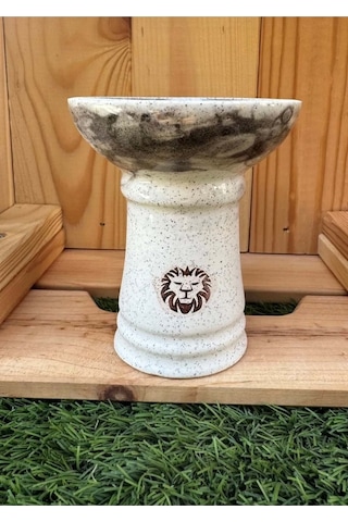 Liger Phunnel Tek Delikli Nargile Lülesi / Alacalı Beyaz