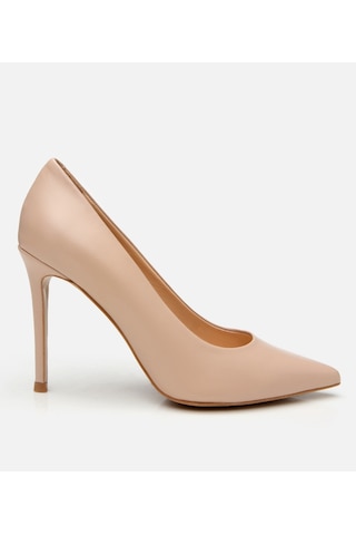 Hotiç Kadın Deri Bej İnce Topuklu Stiletto 01ayh303720a330 Naturel-nude Naturel