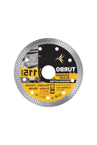 115mm Turbo Elmas Kesici Disk - Hassas Kesim İçin