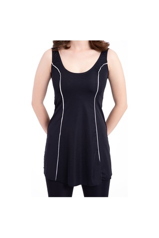 Kadın 501 Şeritli Taytlı Elbise Mayo Lacivert-lacivert 31559 - 1 Lacivert