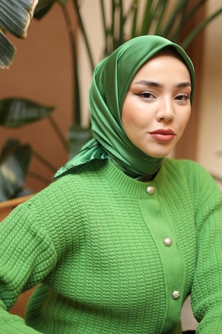 Silk Home Düz Micro Saten Eşarp 28012-14 Siyah