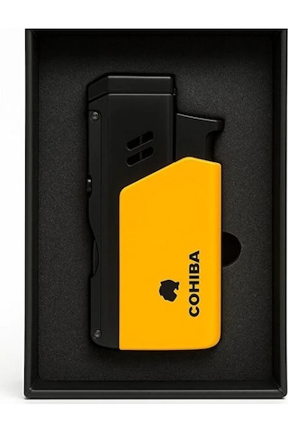 Cohiba Ccm6680 Dahili Delici & İğne Tek Torch Pürmüz Puro Çakmağı