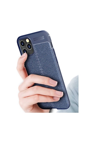 Apple Uyumlu iPhone 12 Pro Max Kılıf Zore Niss Silikon Kapak Lacivert