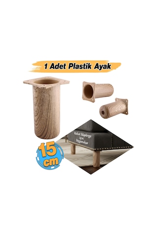 Plastik Liva Doğal Meşe 15 Cm Mobilya Kanepe Koltuk Baza Yükseltici Yükseltme Ayağı Ayakları Sku: Smgstk163c5ed418 Abanoz