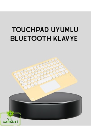 Bluetooth Kablosuz Klavye İnce Slim Model, Tablet Akıllı Tv Uyumlu, Sessiz Tuşlu Taşınabilir Klavye