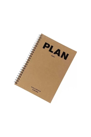 2027 Tarihli Ajanda - Haftalık Planlayıcı Sümen - A5 Boy Kraft Kapak Çok Renkli