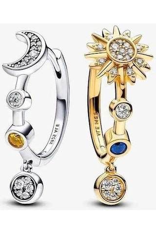 Flybuy Zirkonlu, Ve Şık Püsküllü Oksitlenmiş Modern Küpeler Kaplama Gümüş Gold Doğal - Fz Gold