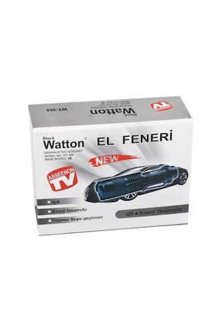Hubrendy Kargo Mini Güçlü Şarjlı Pilli El Feneri Wt-304