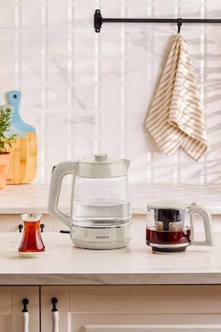Karaca Glass Tea Xl 2 In 1 Cam Su Isıtıcı & Çay Makinesi