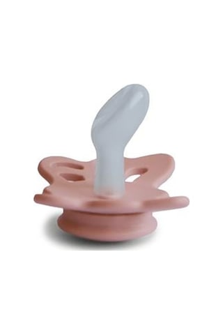 Frıgg Butterfly Silikon Emzik - Pretty İn Peach 0-6 Ay Gold - Mavi