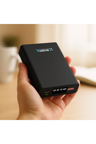 Enerx ENR-P2025DC 20000 Mah Powerbank Led Göstergeli, 2.1a Çift Usb Çıkış