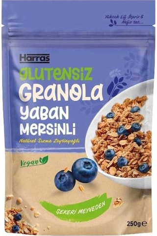 Yaban Mersinli Granola Glutensiz İlave Şekersiz 300 Gr 2 Adet Toplam 600 Gr
