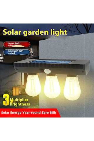 Solar Led Lamba 3w Yt-819 Siyah