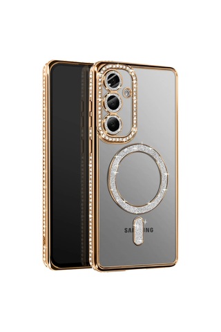 Samsung Uyumlu Galaxy S26 Plus Joke Simli Magneticsafe Kılıf - Gold