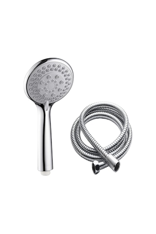 Qianfan New 5 Fonksiyonlu Duş Başlığı + 150cm Duş Spirali Siyah