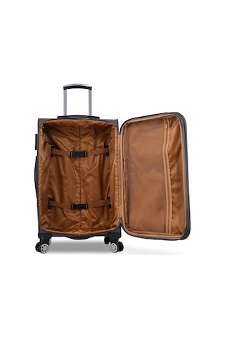 Fossil Ultra Light Kumaş Unisex Kabin Boy Valiz Gri Fsl010 Gri