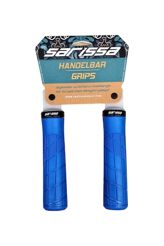 Sarissa Pvc Elcik Ergonomik Destekli Yapı Kolay Kavrama Kaymaz Bisiklet Elciği Mavi