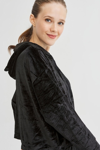 Penti Siyah Velvet Sweatshirt Siyah