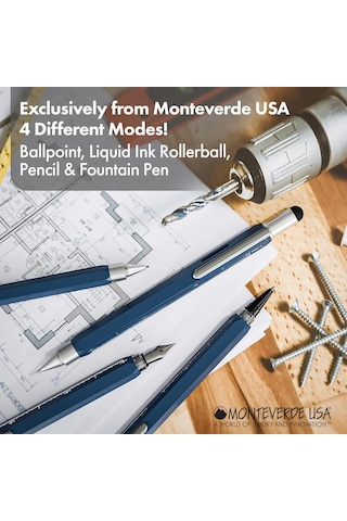 Monteverde Tool Pen Serisi Mv35292 Rb Toolpen Multifunction K.mav Çok Renkli